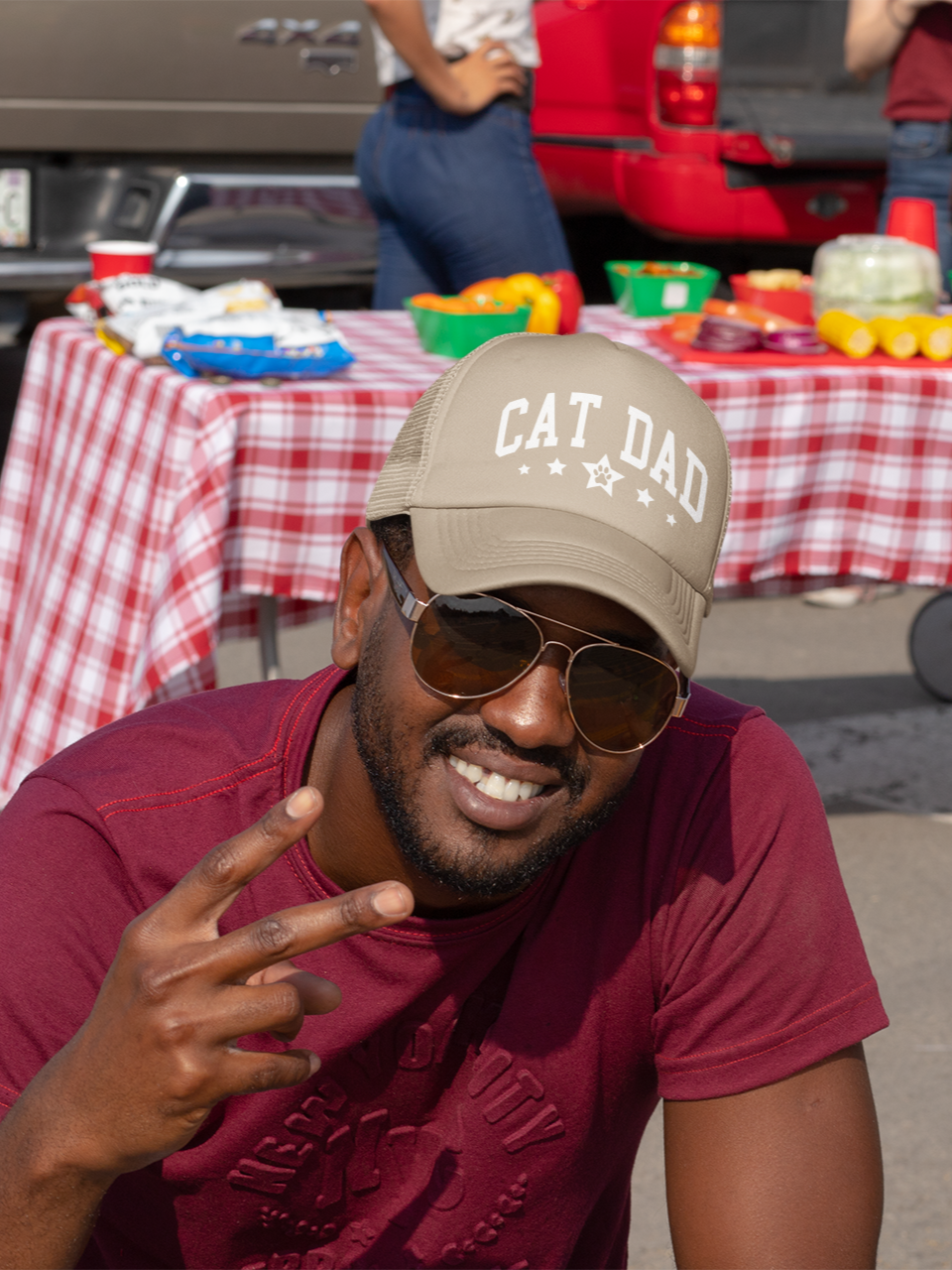 Thumbnail: Cat Dad: College Style | Retro Trucker Cap