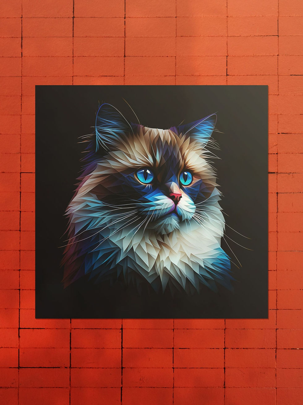 Thumbnail: Abstract Ragdoll Cat Portrait | Poster