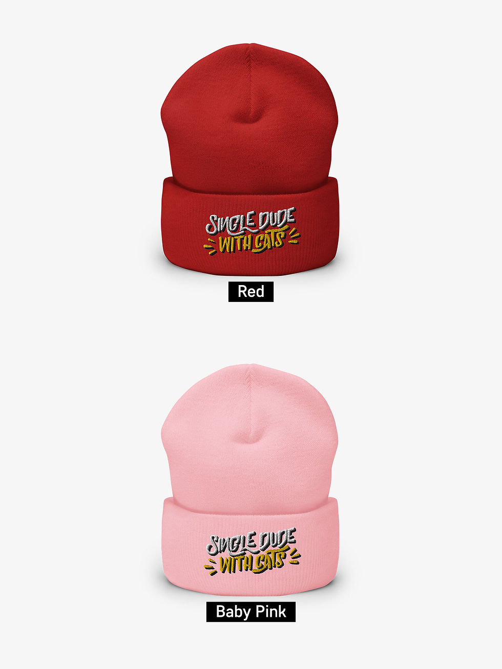 Thumbnail: Single Dude With Cats | Cuffed Beanie