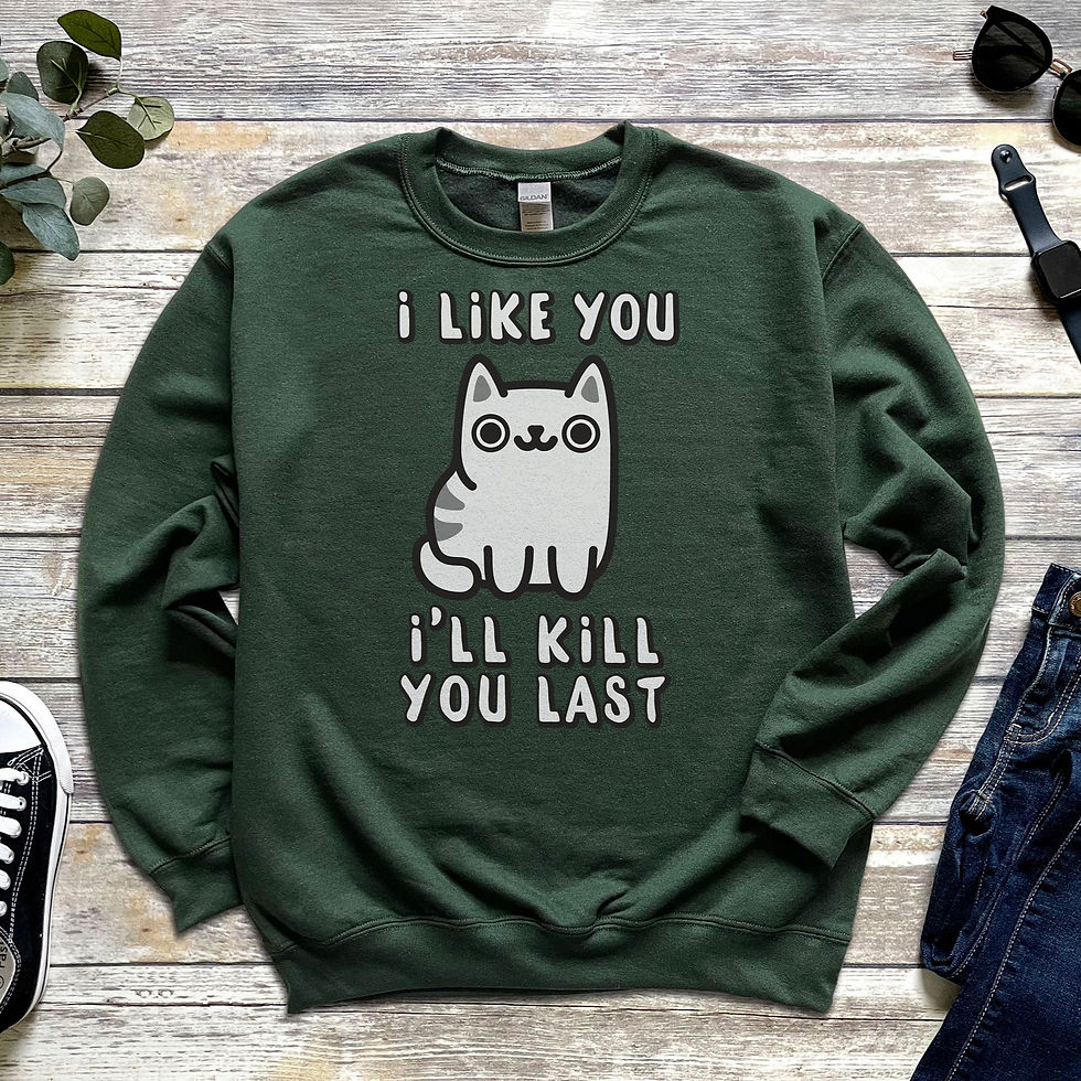 Thumbnail: I'll Kill You Last | Unisex Crewneck Sweatshirt