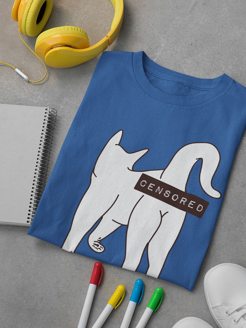Thumbnail: Cat Bum: Censored | Classic T-Shirt