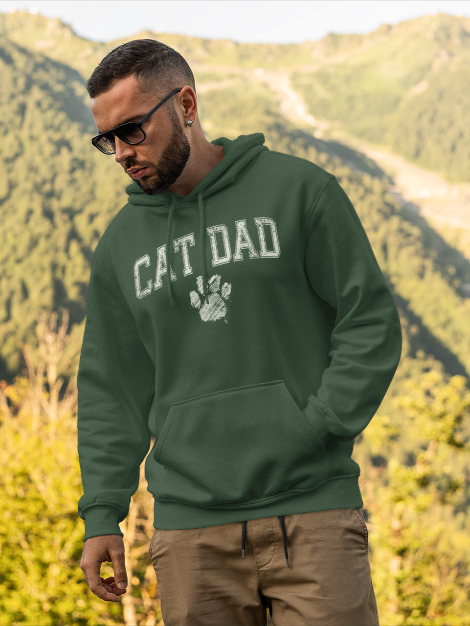 Thumbnail: Cat Dad: Sport Team | Pullover Hoodie