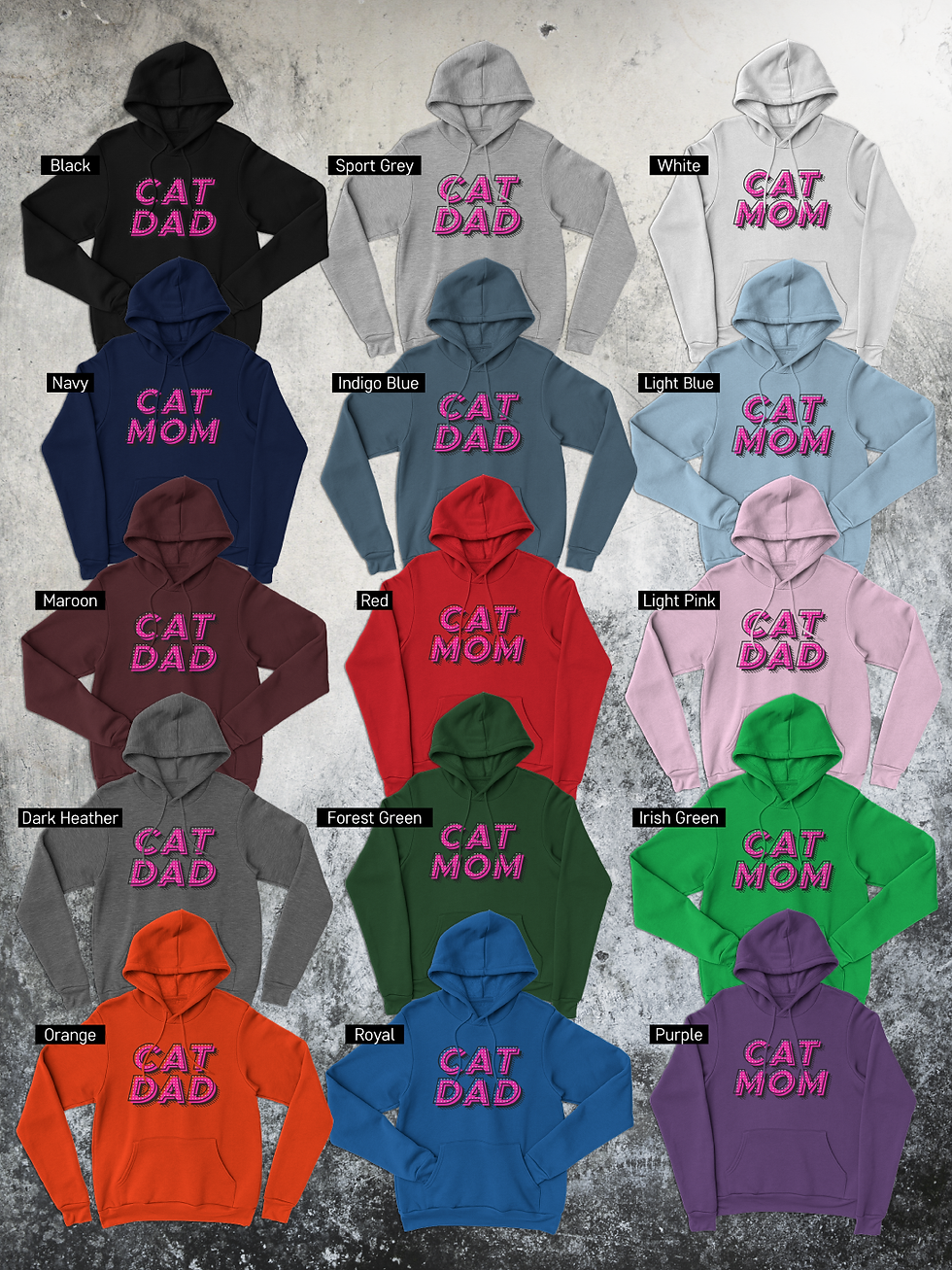 Thumbnail: Cat Dad/Cat Mom: Pop-Art Style | Unisex Pullover Hoodie