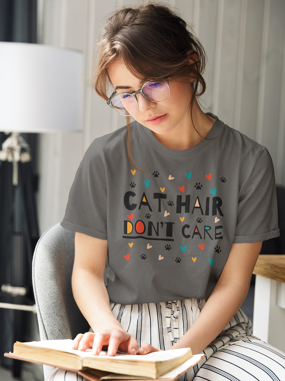 Thumbnail: Cat Hair Don't Care | Classic T-Shirt