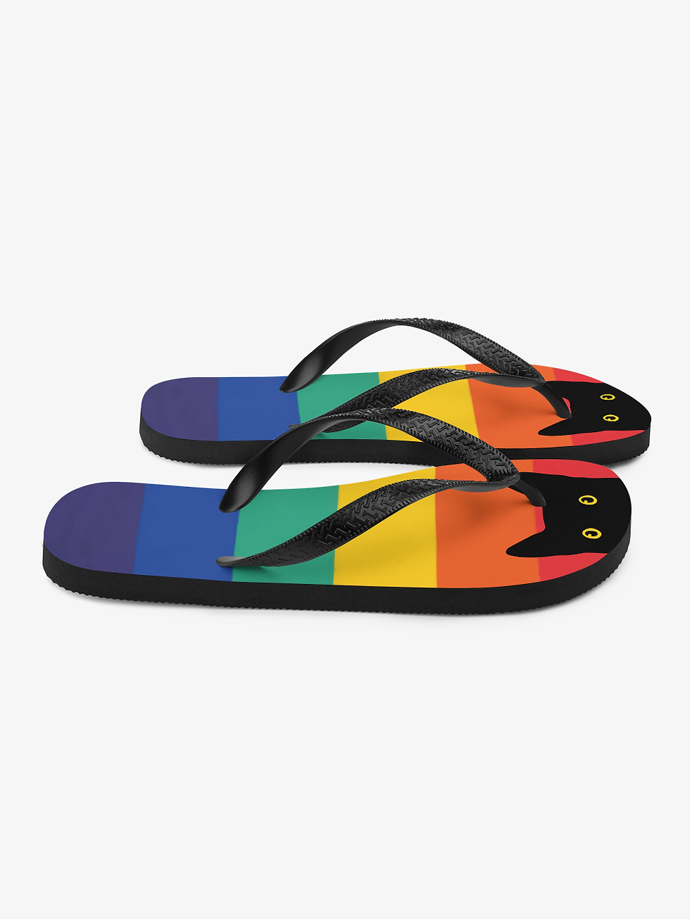 Thumbnail: Peeking Cat in Rainbow Colors | Flip-Flops