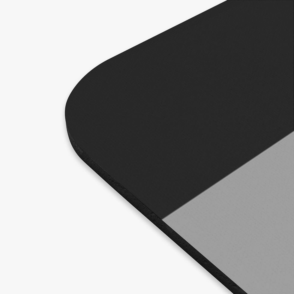 Thumbnail: Peeking Cat in Asexual Flag Colors | Mouse Pad