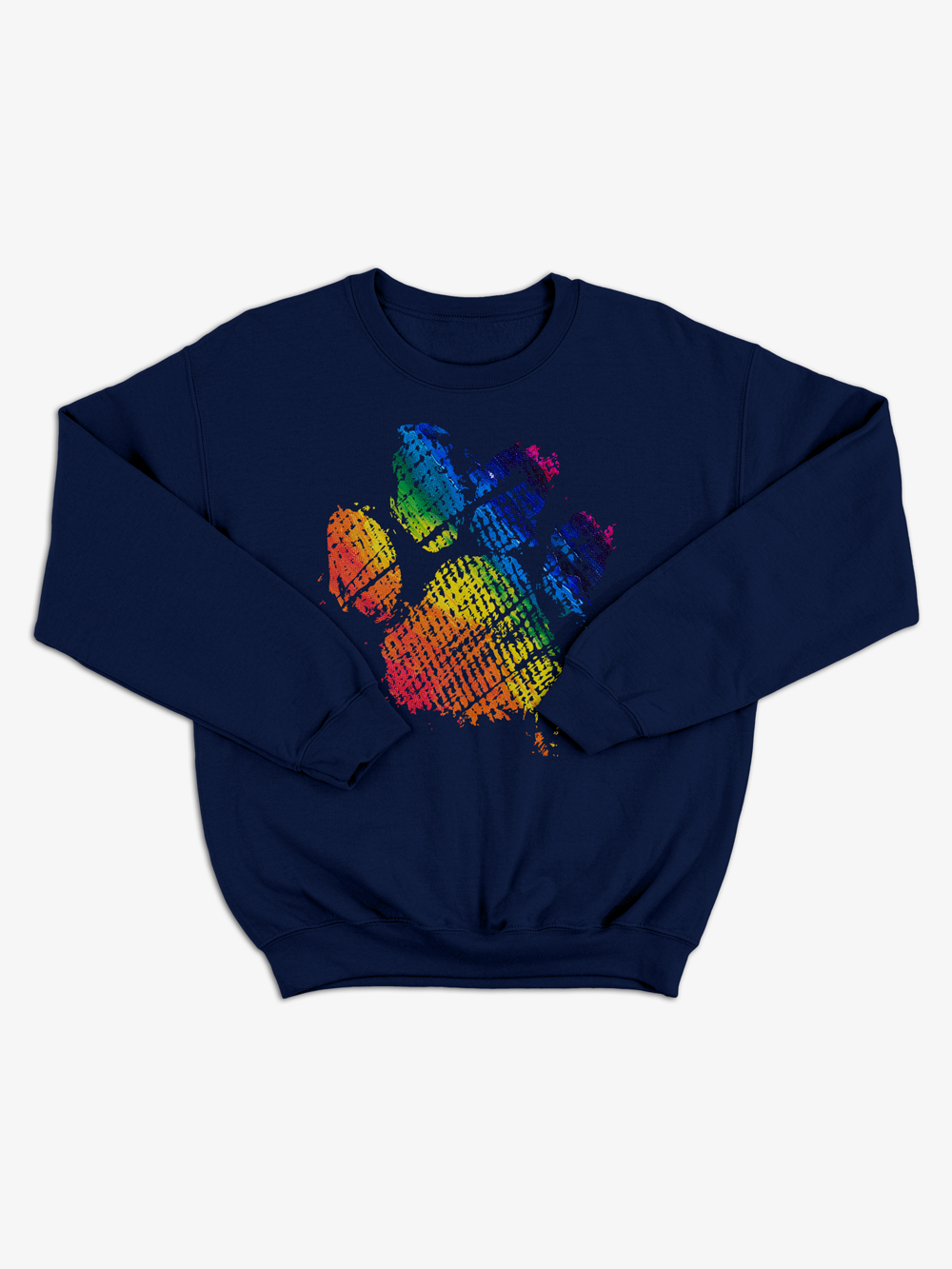 Rainbow Paw Print | Unisex Crewneck Sweatshirt