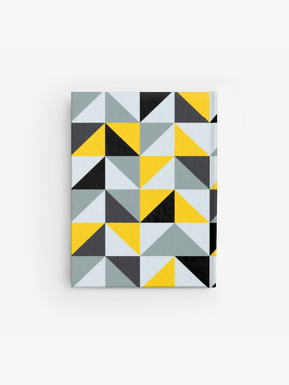 Thumbnail: Peeking Cat in Triangle Pattern | Hardcover Journal