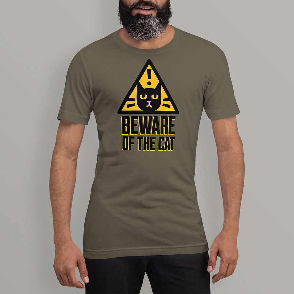 Thumbnail: Beware of the Cat | Unisex Jersey T-Shirt