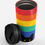 Thumbnail: Peeking Cat in Rainbow Colors | Stainless Steel Travel Mug