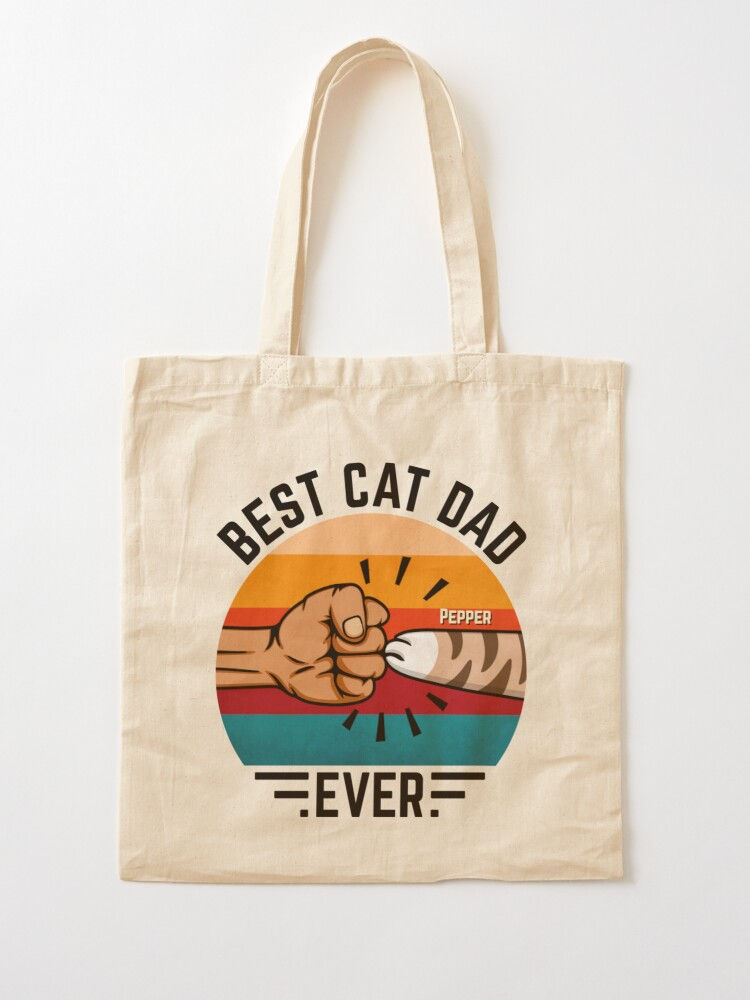 Thumbnail: Best Cat Dad Ever | Canvas Tote Bag