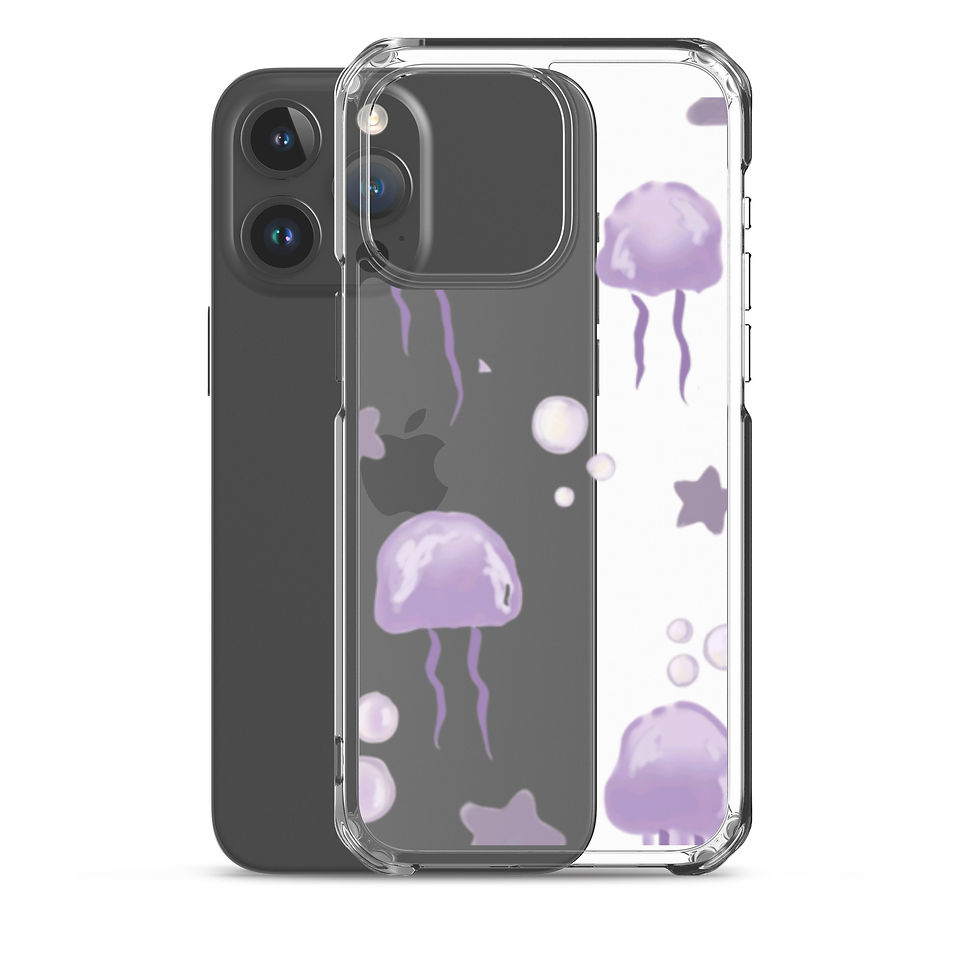 Thumbnail: Clear Case for iPhone®purple jellyfish