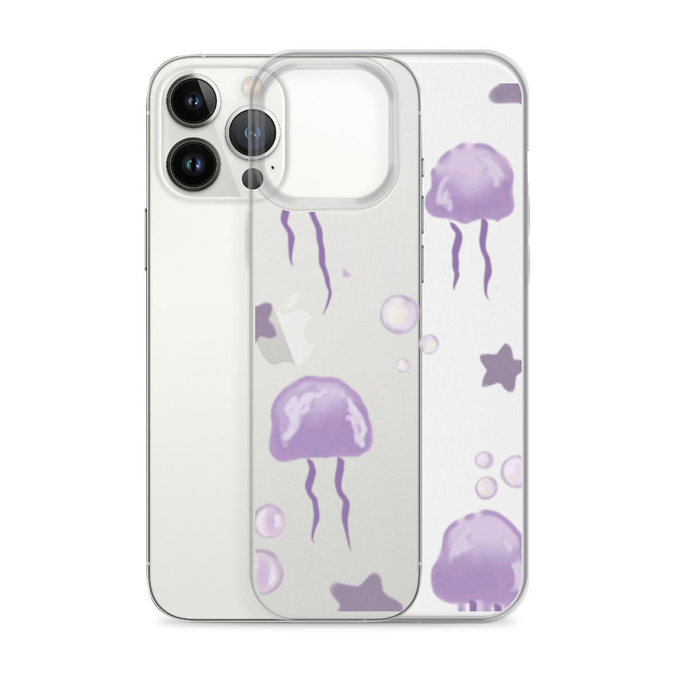 Thumbnail: Clear Case for iPhone®purple jellyfish