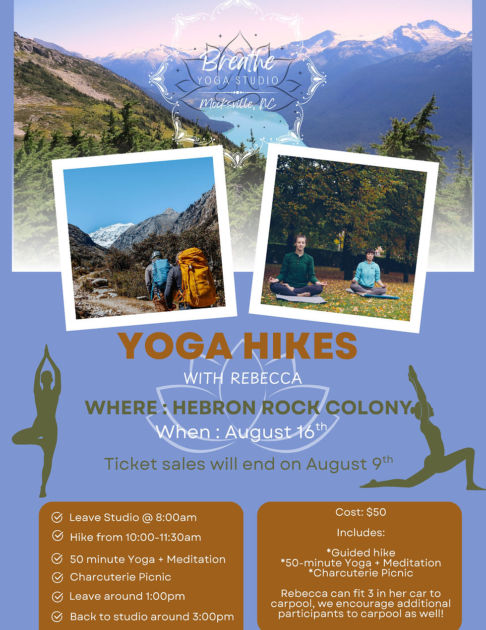 Yoga hike @ Hebron Rock Colony