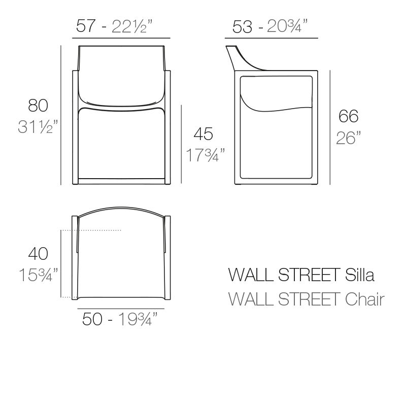 Miniature : CHAISE WALL STREET ARMCHAIR - LOT DE 2