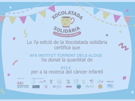 Agraïment de l'Hospital Sant Joan de Déu // Agradecimiento del hospital San Juan de Dios.
