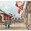 Thumbnail: An illustrated postcard of the Chinese Street looking east