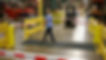 Warehouse safety forklift barricades