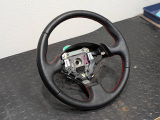 ホンダ(HONDA)/インテグラ(DC5)/純正ステアリング張替え/ステアリングリペア/本革/レッドステッチ/ヨーロピアンステッチ/郵送施工