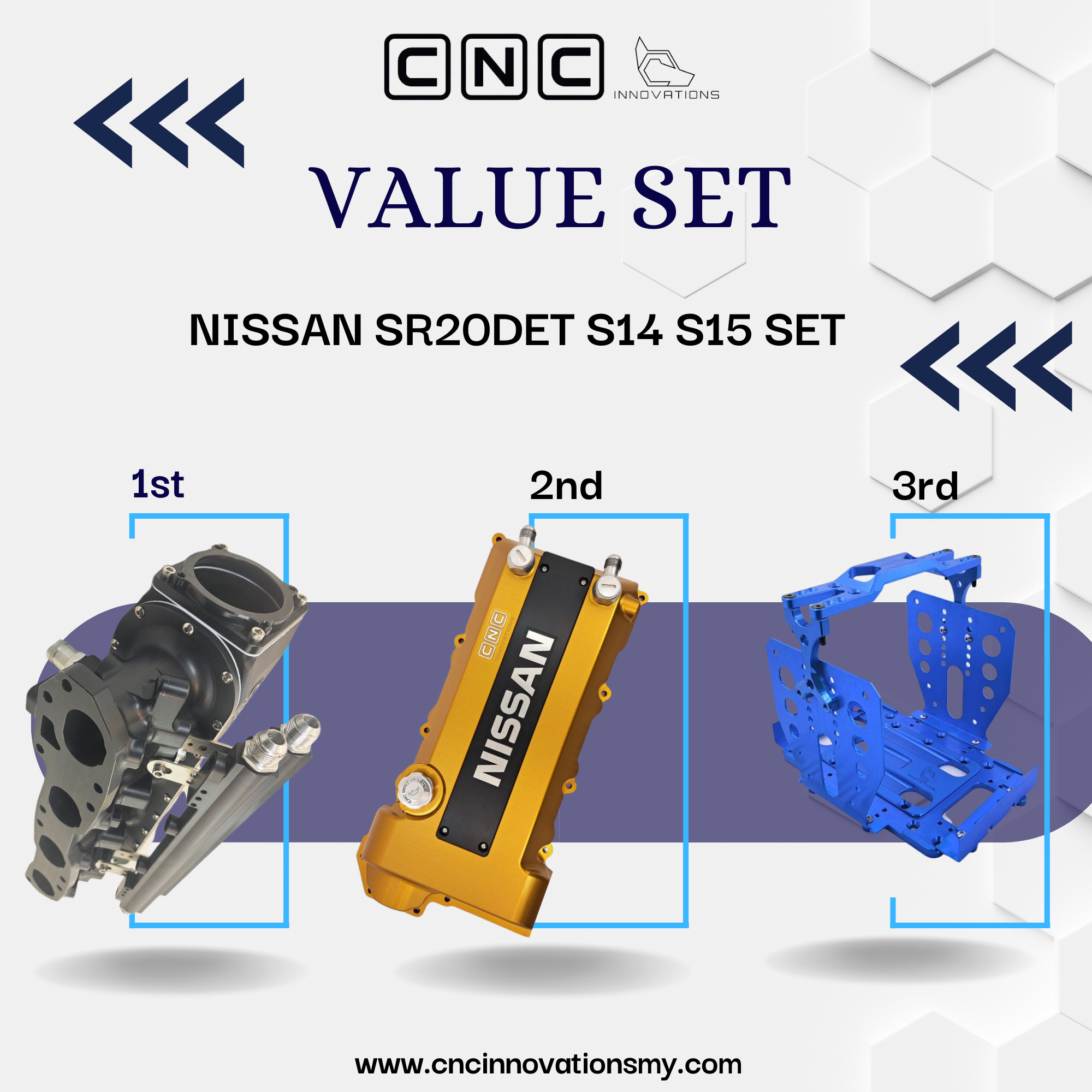 NISSAN SR20DET S14 S15 SET (VALVE COVER & INTAKE MANIFOLD)