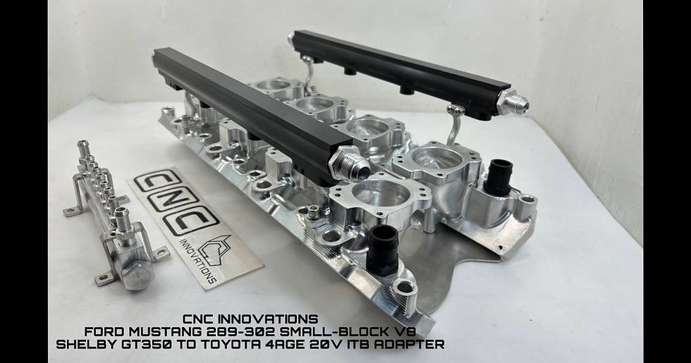 Thumbnail: FORD MUSTANG 289-302 SMALL-BLOCK V8 SHELBY GT350 TO TOYOTA 4AGE 20V ITB ADAPTER