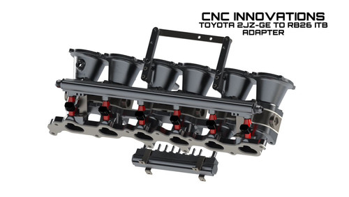 TOYOTA 2JZ-GE TO RB26 ITB ADAPTER SET | CNC INNOVATIONS