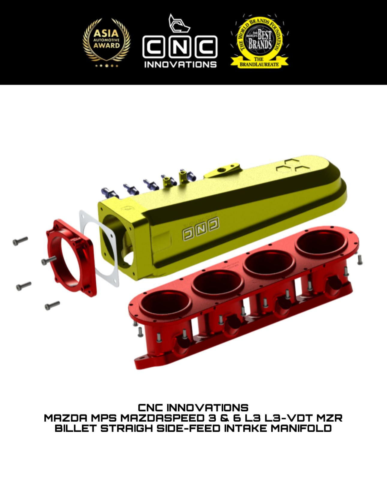 MAZDA MPS MAZDASPEED 3 & 6 L3 L3-VDT MZR BILLET STRAIGH SIDE-FEED INTAKE MANIFOL