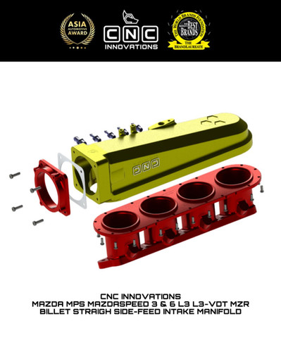 MAZDA MPS MAZDASPEED 3 & 6 L3 L3-VDT MZR BILLET STRAIGH SIDE-FEED