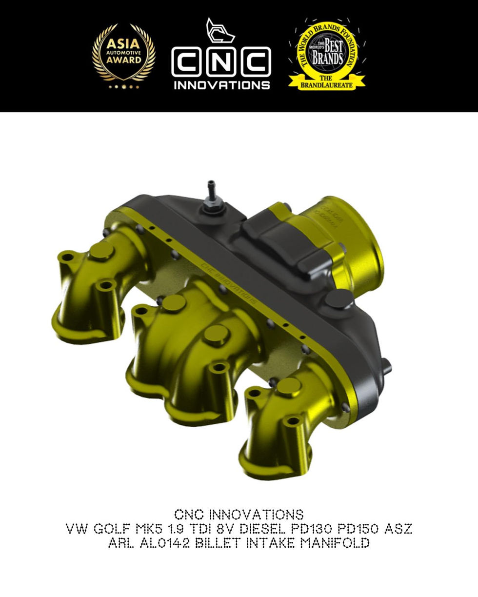 Thumbnail: VW GOLF MK5 1.9 TDI 8V DIESEL PD130 PD150 ASZ ARL AL0142 BILLET INTAKE MANIFOLD