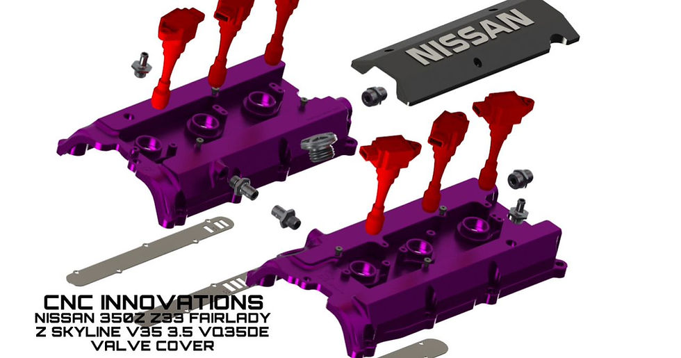 Thumbnail: NISSAN 350Z Z33 FAIRLADY Z SKYLINE V35 3.5 VQ35DE BILLET VALVE COVER SET