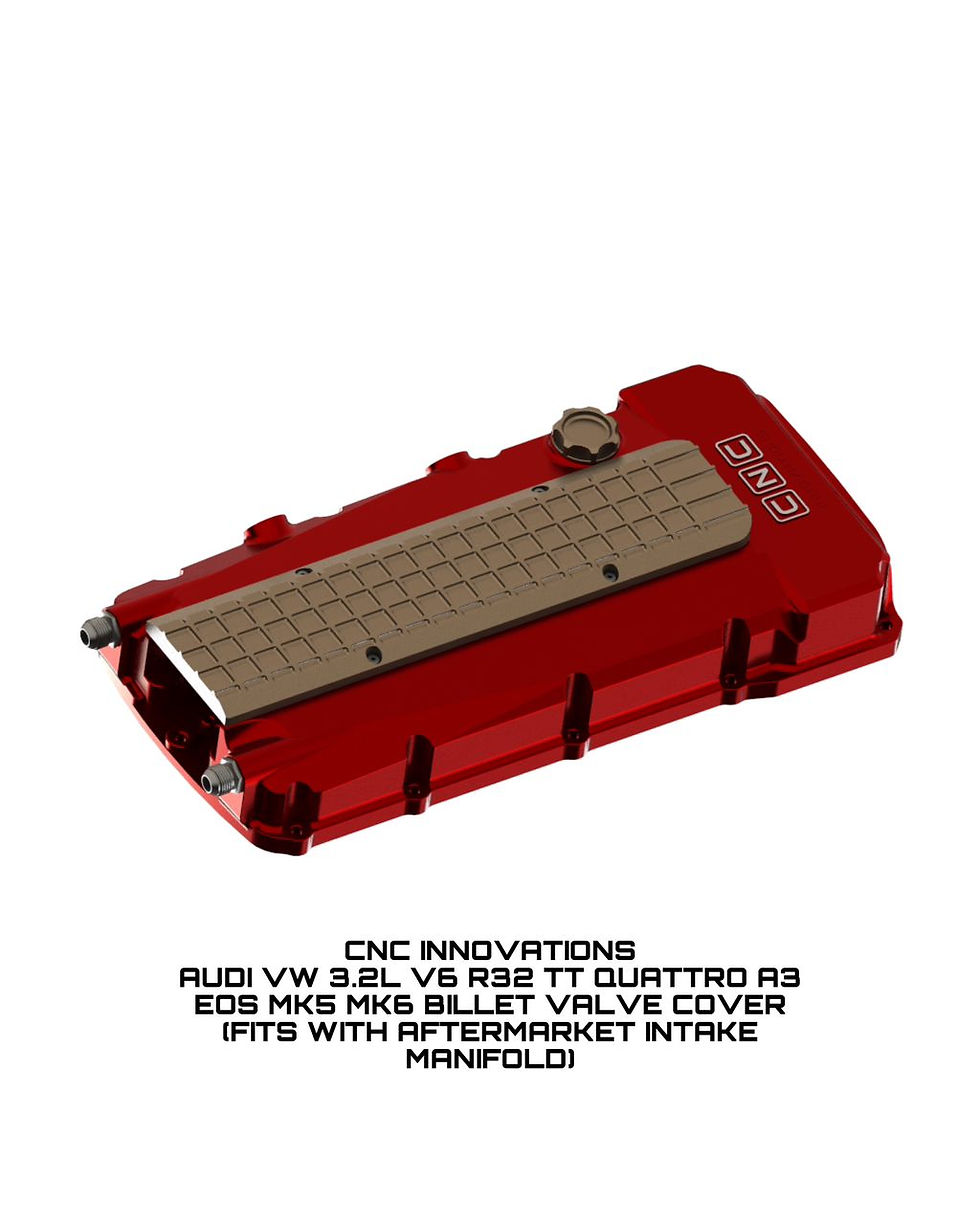 Thumbnail: AUDI VW 3.2L VR6 R32 TT QUATTRO A3 EOS MK5 MK6 BILLET VALVE COVER (FITS  AFTE