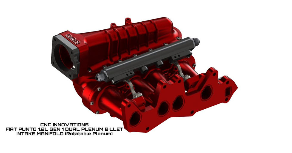 Thumbnail: FIAT PUNTO 1.2L GEN 1 DUAL PLENUM BILLET INTAKE MANIFOLD (Rotatable Plenum)