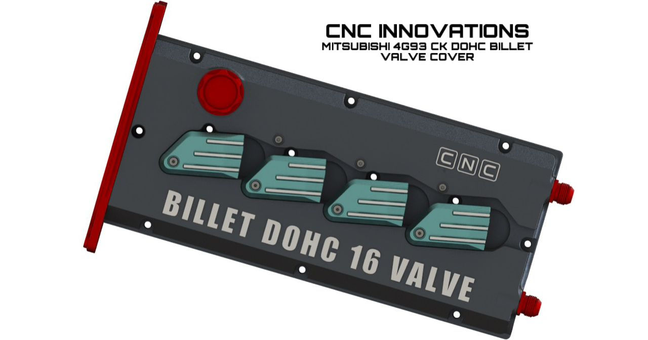 MITSUBISHI 4G93 CK DOHC BILLET VALVE COVER (Direct Use for Honda k24 Coil)