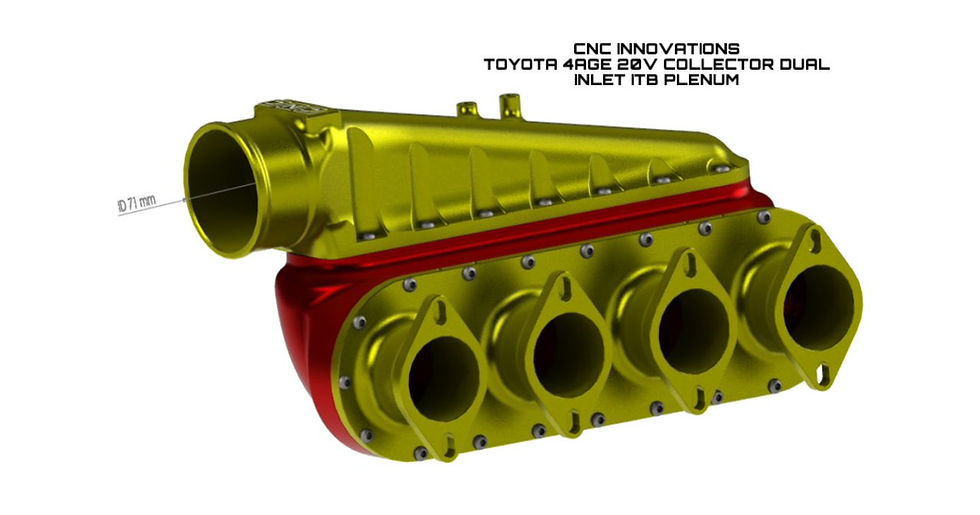 Thumbnail: TOYOTA 4AGE 20V COLLECTOR DUAL INLET ITB PLENUM