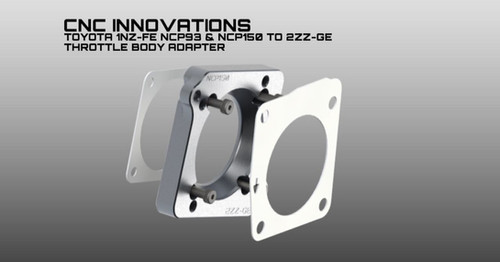 TOYOTA 1NZ 1NZ-FE NCP93 & NCP150 TO 2ZZ-GE THROTTLE BODY ADAPTER
