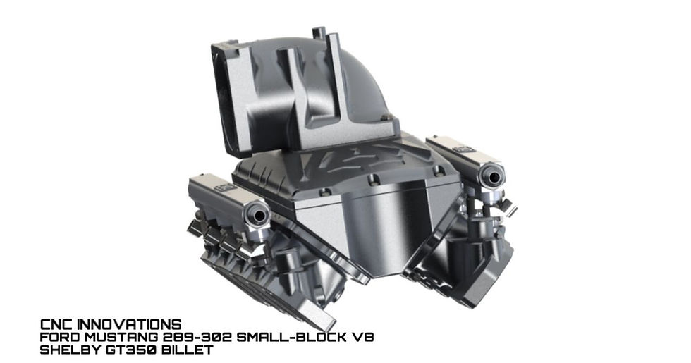 Thumbnail: FORD MUSTANG 289-302 SMALL-BLOCK V8 SHELBY GT350 BILLET INTAKE MANIFOLD WITH TOP