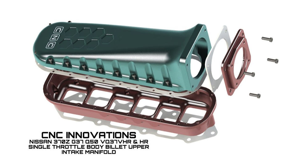 Thumbnail: NISSAN 370Z G37 Q50 VQ37VHR SINGLE THROTTLE BODY BILLET UPPER INTAKE MANIFO