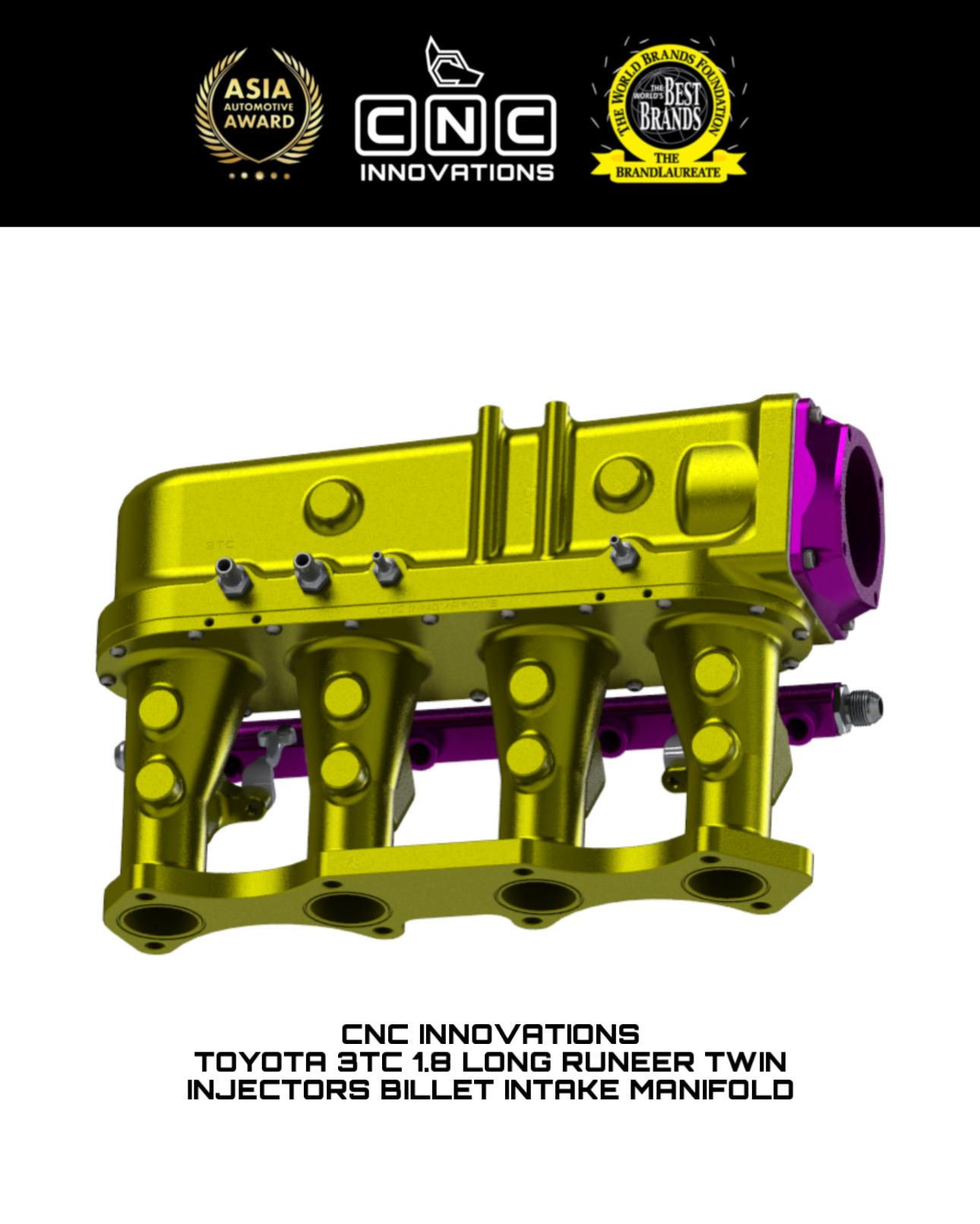 TOYOTA 3TC 1.8 LONG RUNEER TWIN INJECTORS BILLET INTAKE MANIFOLD