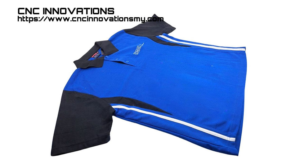 Thumbnail: CNC INNOVATIONS BLUE & BLACK T-SHIRT TSHIRT SHIRT 