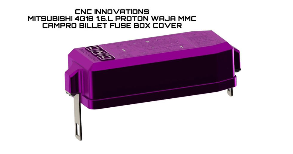 Thumbnail: MITSUBISHI 4G18 1.6.L PROTON WAJA MMC CAMPRO BILLET FUSE BOX COVER