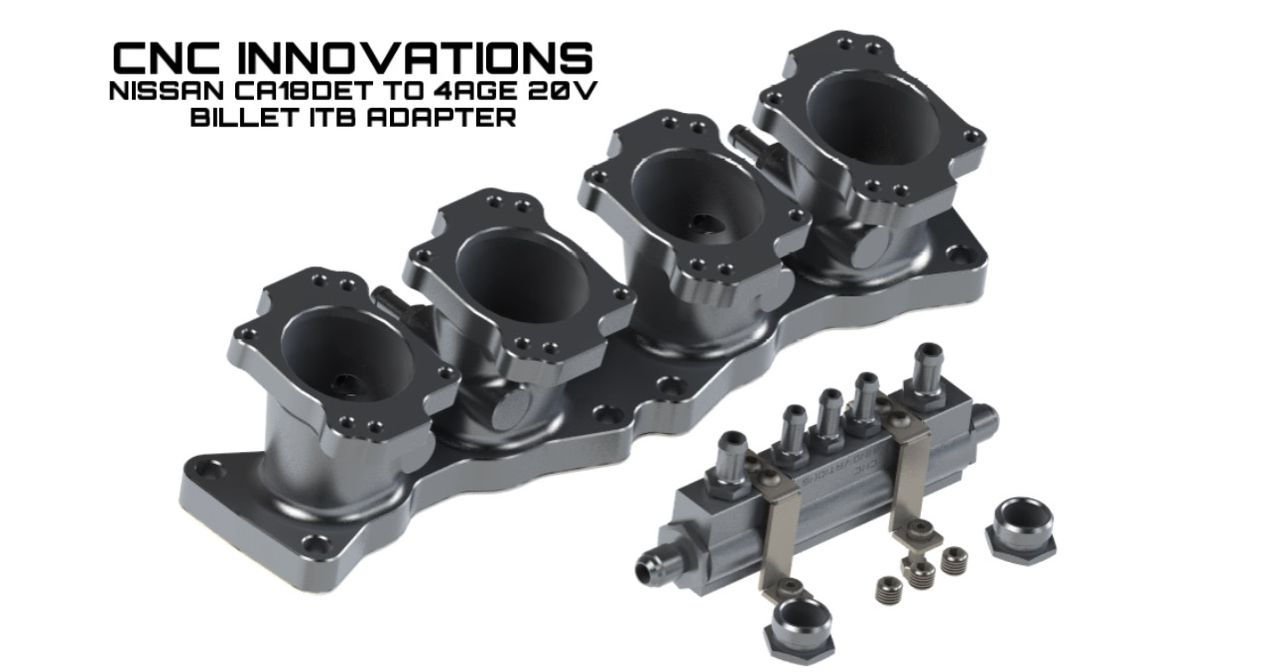 NISSAN CA18 CA18DET TO 4AGE 20V BILLET ITB ADAPTER