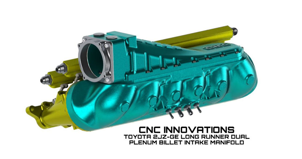 Thumbnail: TOYOTA 2JZ-GE LONG RUNNER DUAL PLENUM BILLET INTAKE MANIFOLD (optional 6 or 12 I