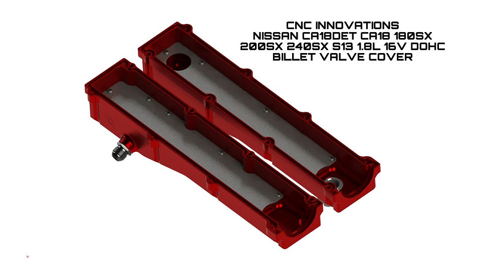 Thumbnail: NISSAN CA18DET CA18 180SX 200SX 240SX S13 1.8L 16V DOHC BILLET VALVE COVER