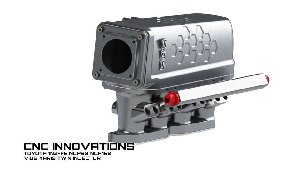 Thumbnail: TOYOTA 1NZ 1NZ-FE NCP93 NCP150 YARIS TWIN INJECTOR BILLET SIDE-FEED INTAKE MANI