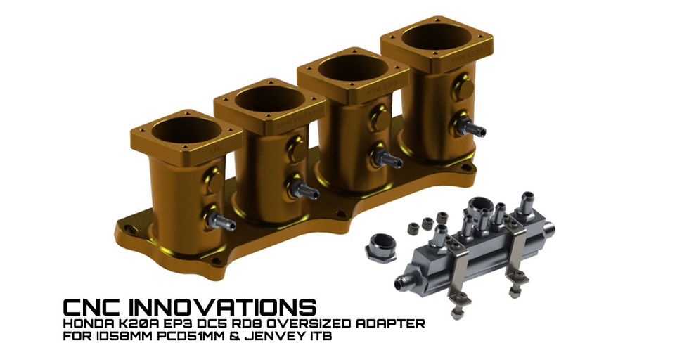 Thumbnail: HONDA K20A EP3 DC5 RD8 OVERSIZED ADAPTER FOR ID58MM CC51MM & JENVEY ITB