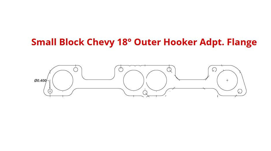 Thumbnail: Small Block Chevy exhaust manifold flange.
