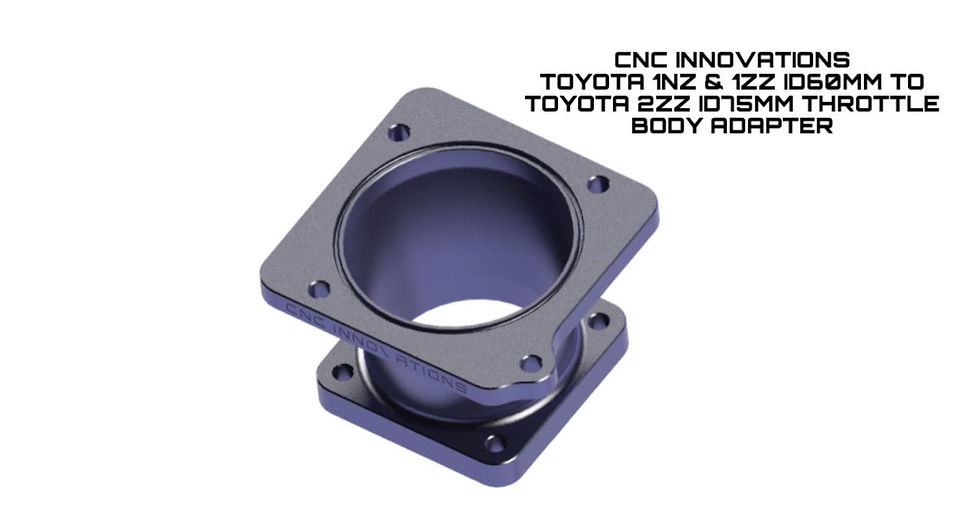 Thumbnail: TOYOTA 1NZ & 1ZZ ID60MM TO TOYOTA 2ZZ ID75MM BILLET THROTTLE BO