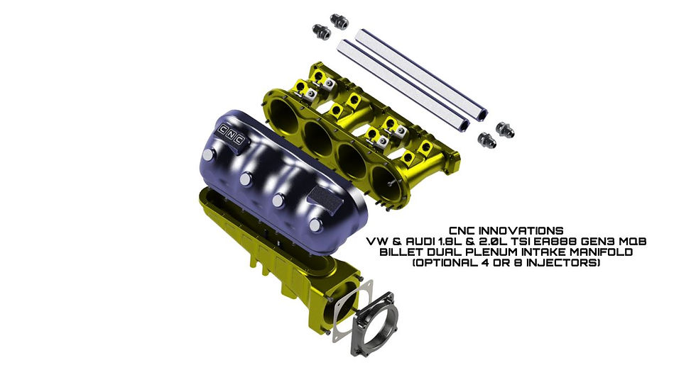Thumbnail: VW & AUDI 1.8L & 2.0L TSI EA888 GEN3 MQB BILLET DUAL PLENUM INTAKE MANIFOLD (OP