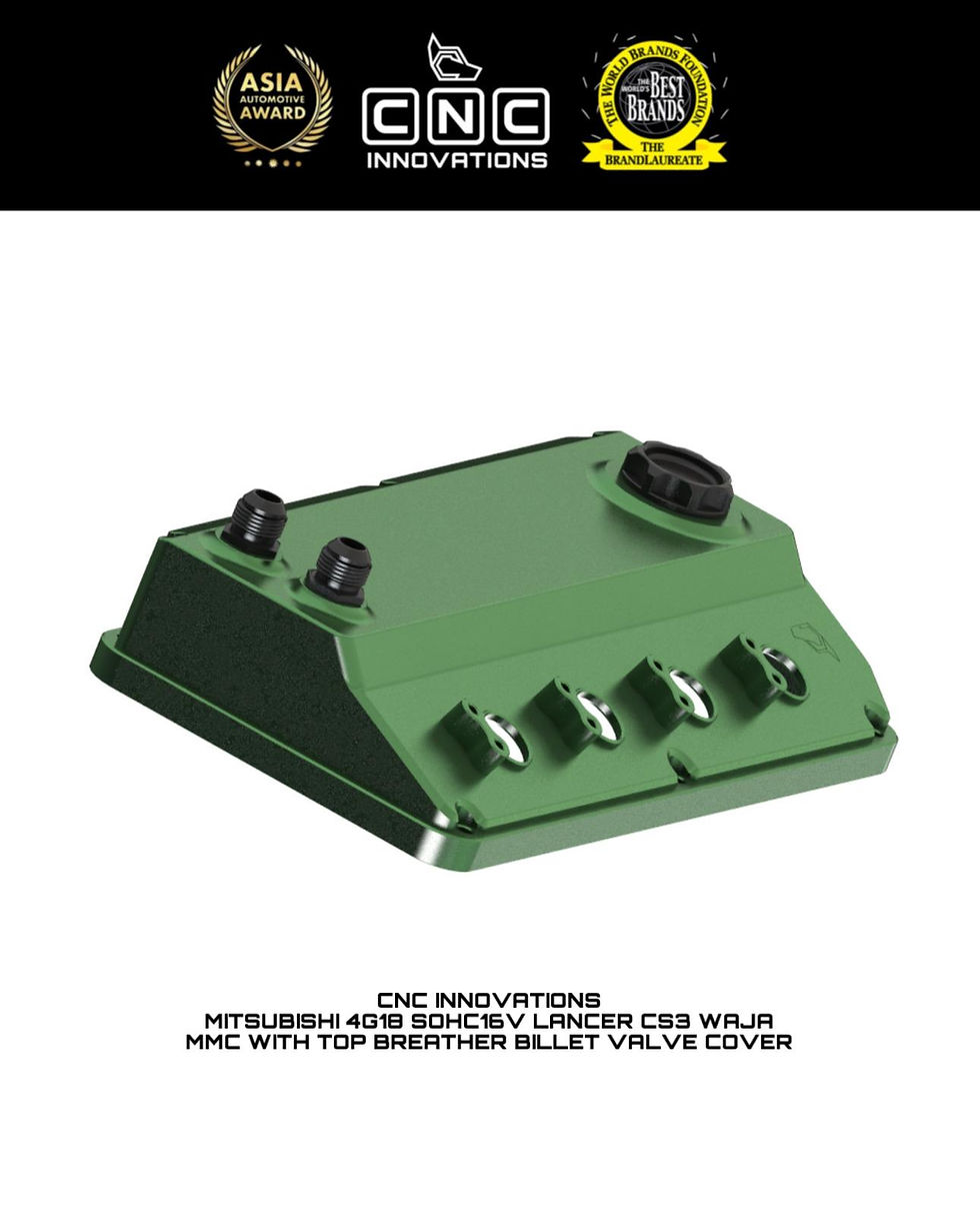 Thumbnail: MITSUBISHI 4G18 SOHC16V LANCER CS3 WAJA MMC WITH TOP BREATHER BILLET VALVE COVER