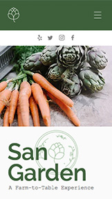 Se alle skabeloner hjemmesideskabeloner – Fra farm til bord sted